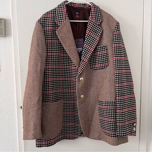 NWT Rowing Blazers X Target 3-Pocket Patchwork Houndstooth Men’s Blazer XXL